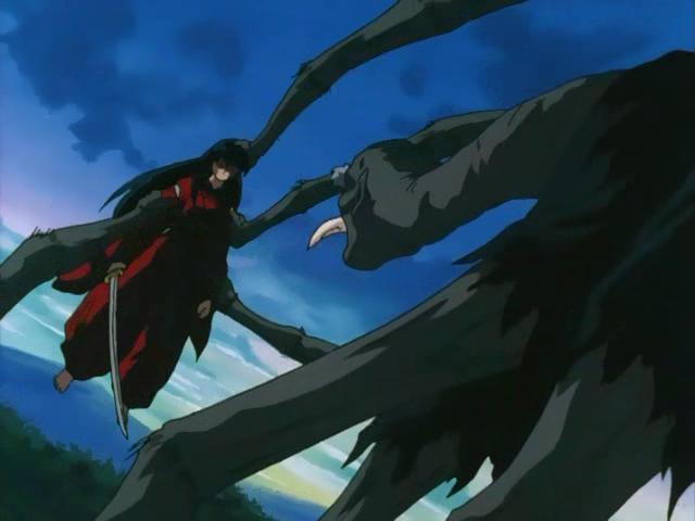 Otaku Gallery  / Anime e Manga / Inu-Yasha / Screen Shots / Episodi / 013 - L`enigma della luna nuova! Inuyasha dai capelli neri! / 215.jpg